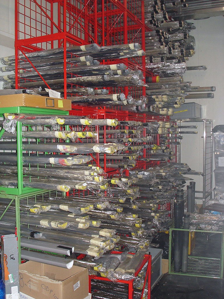 Enlarged view: Storage room for sediment cores